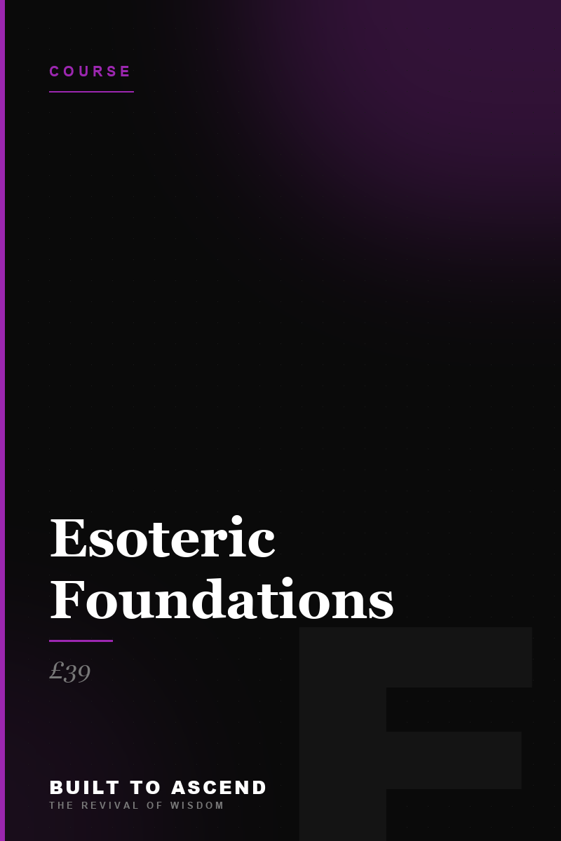 Esoteric Foundations